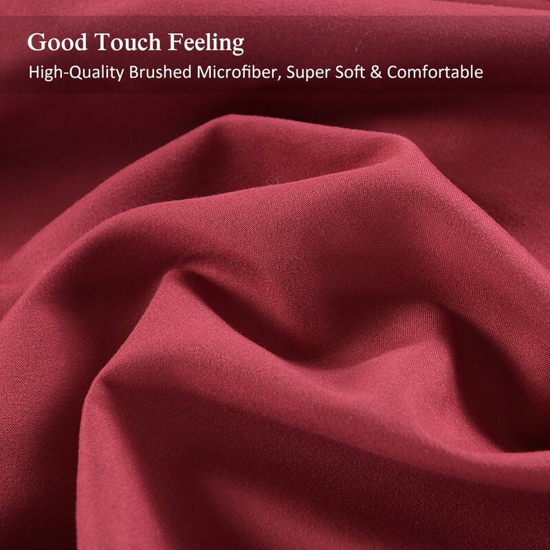 4 Piece Brushed Microfiber Bed sheet Set Wrinkle, Fade, Stain Resistant