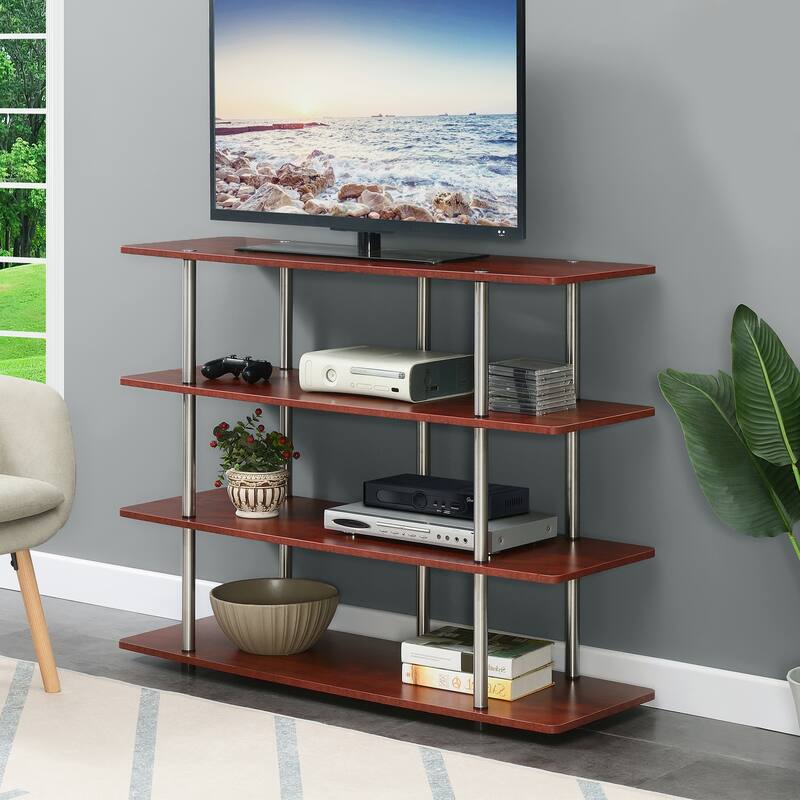 Convenience Concepts Designs2Go XL 55 inch Highboy 4 Tier TV Stand - Cherry