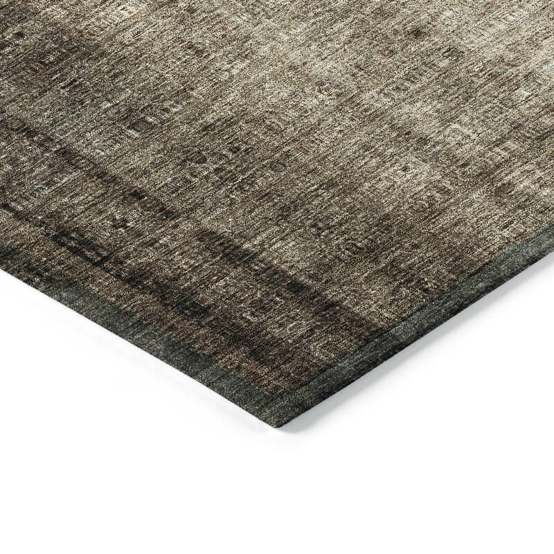 Machine Washable Indoor/ Outdoor Contemporary Ombre Chantille Rug