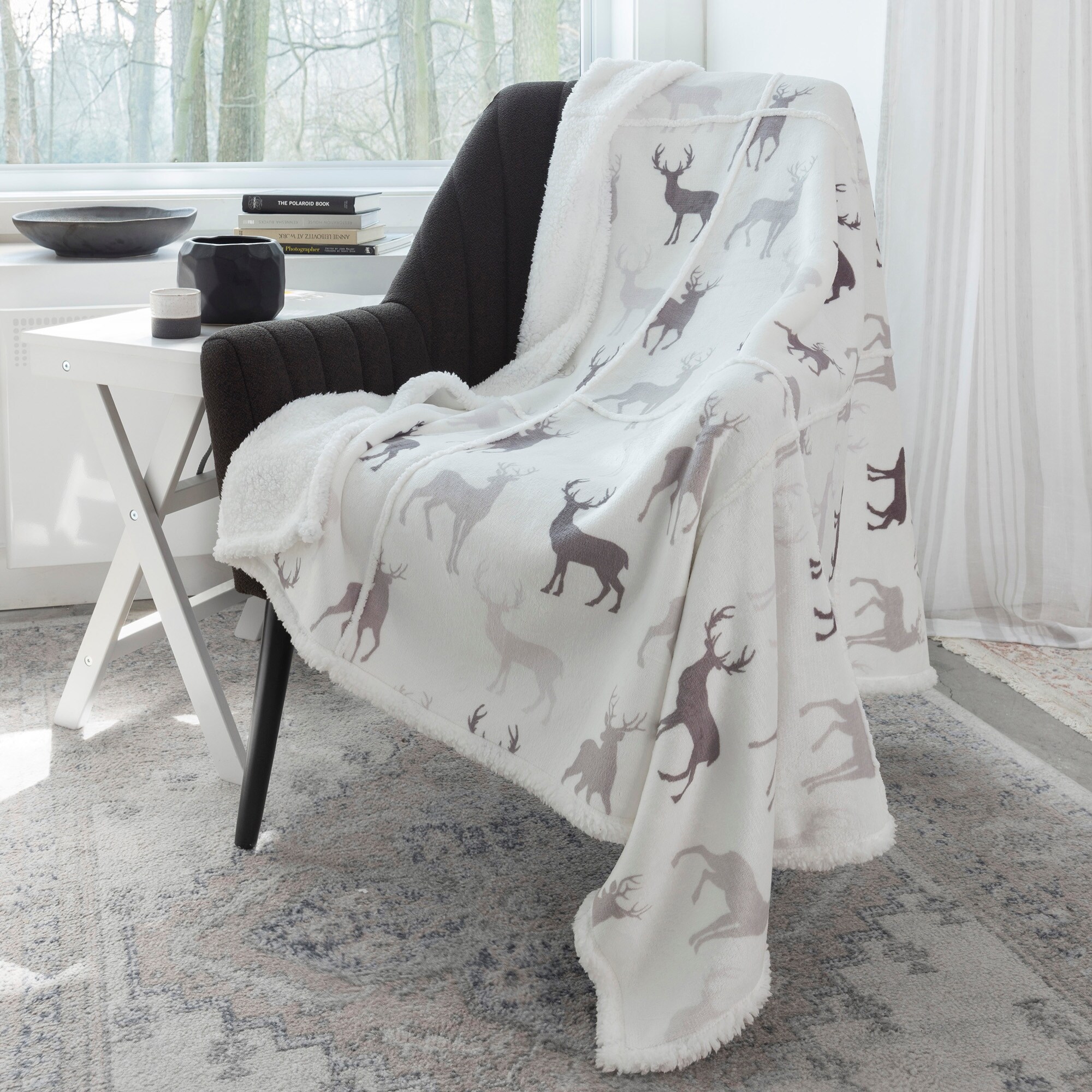 Stag fleece blanket best sale