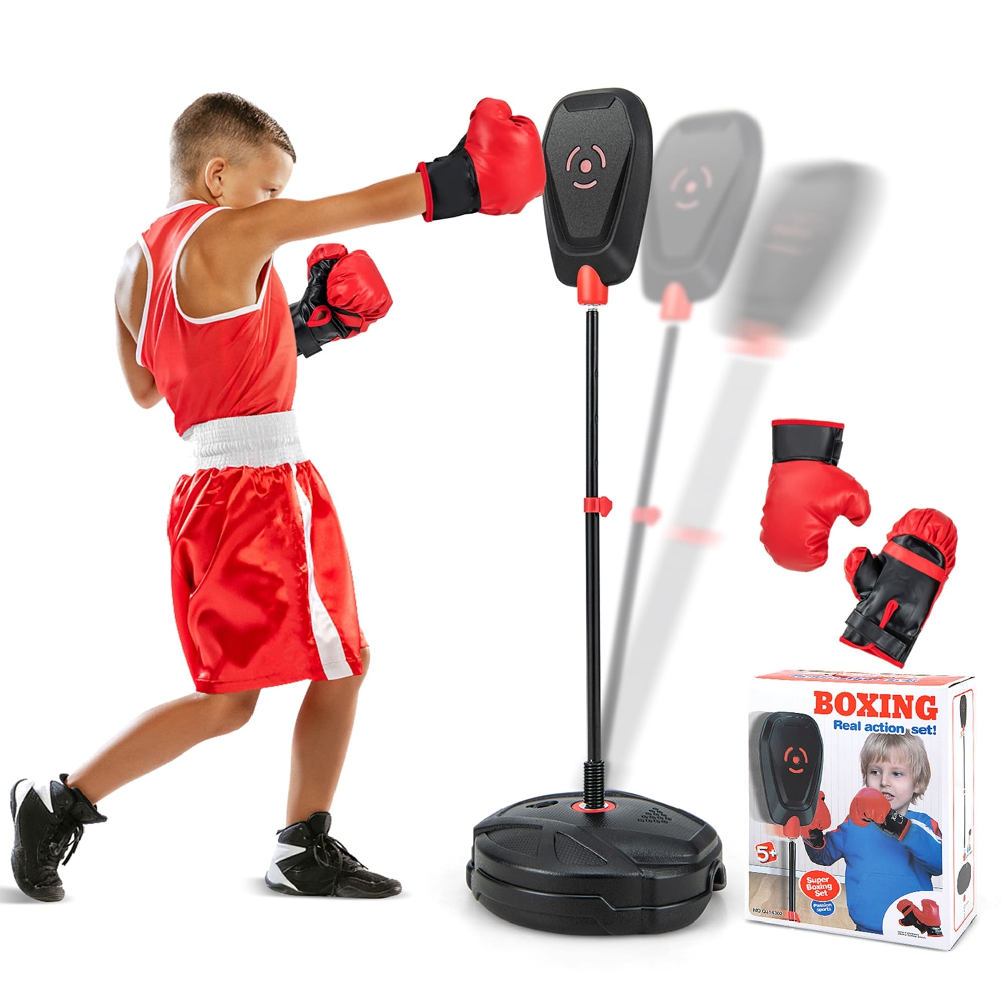 Costway Kids Punching Bag with Stand Height Adjustable Boxing - See Details