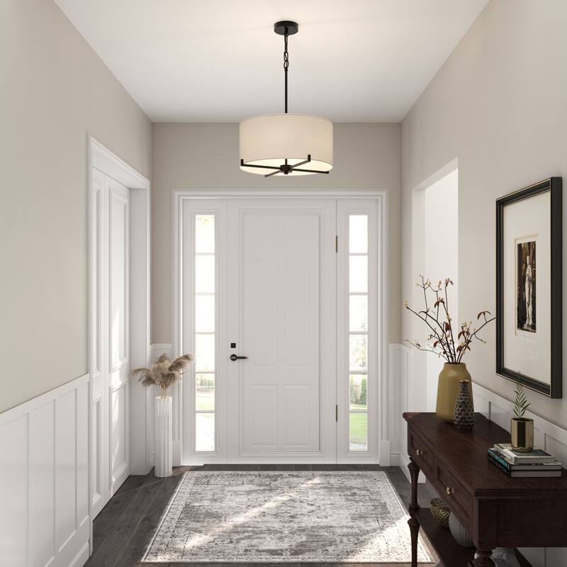 Acroma 4 - Light Dimmable Drum Chandelier Dining Room Chandelier