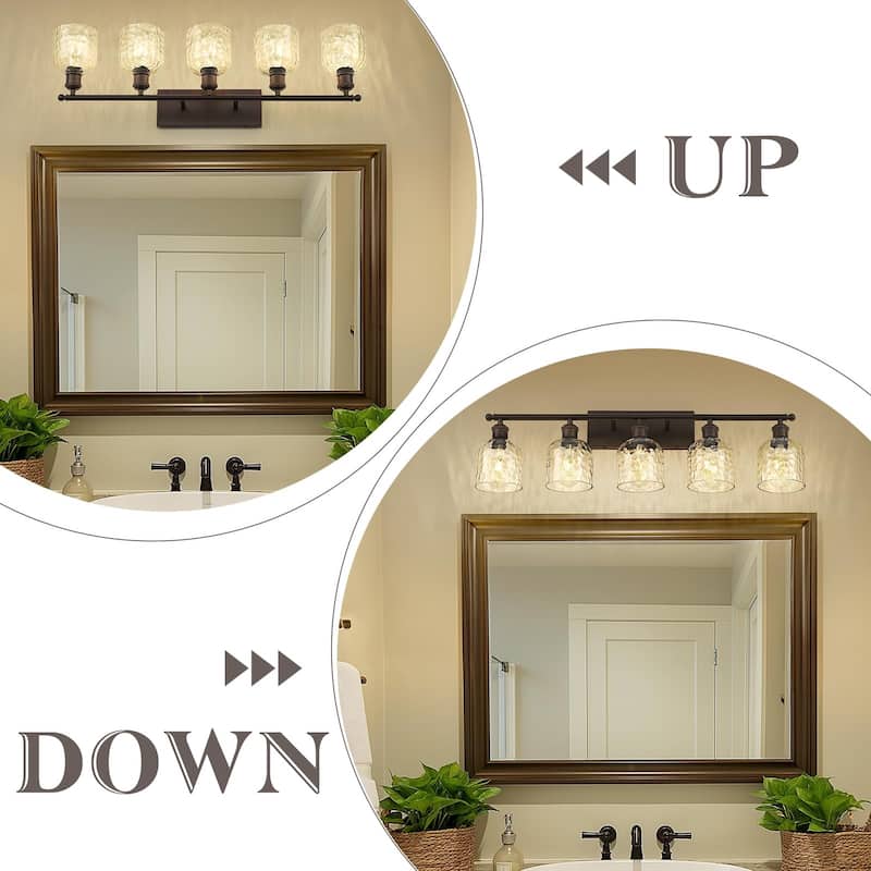 3-Light Fixtures for Bathroom Above Mirror