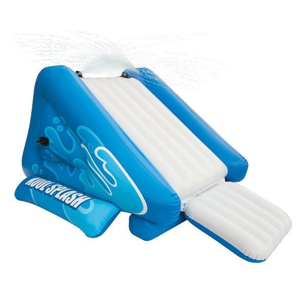 Intex Inflatable Pool Water Slide, Blue (2 Pack) & Intex Repair Kit (2 Pack) - 37.6