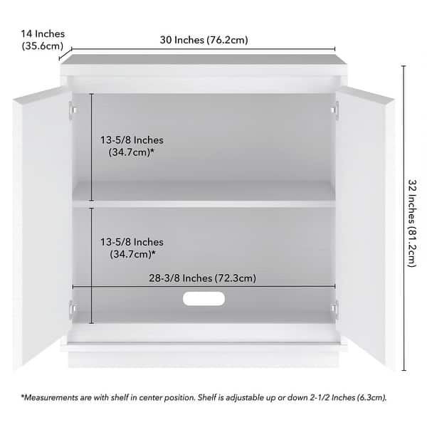 dimension image slide 3 of 4, Presque 30" Wide Rectangular Accent Cabinet - 30" Wide