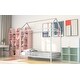 preview thumbnail 42 of 40, Twin Size Metal House Bed for Kids, Floor Bed Frame with Slats