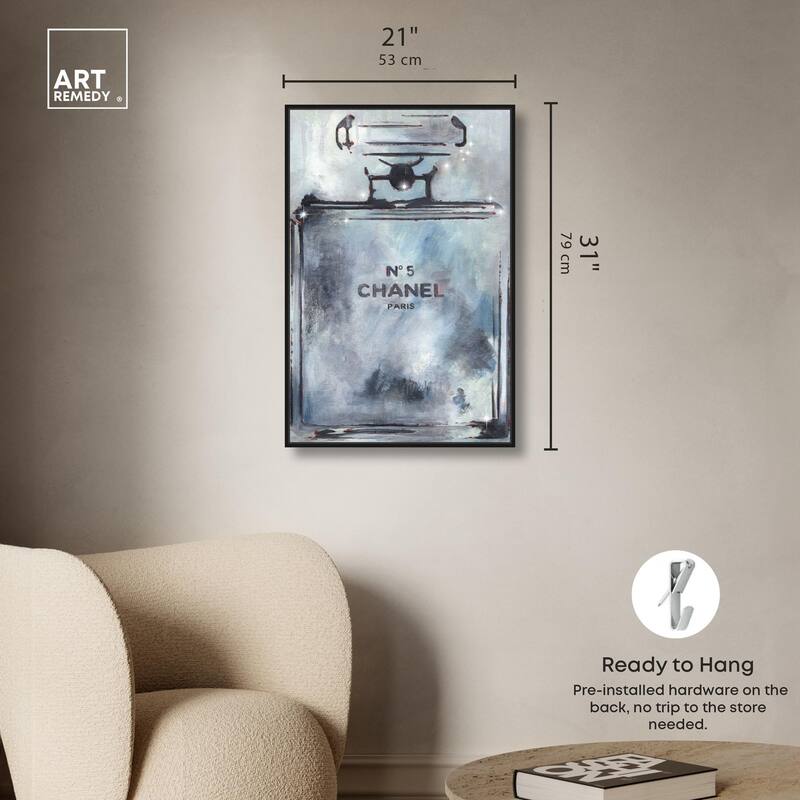 Doll Memories - Grey Perfume Canvas by Art Remedy