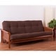 preview thumbnail 20 of 32, 5-inch Thick Twill Full-size Futon Mattress Chocolate