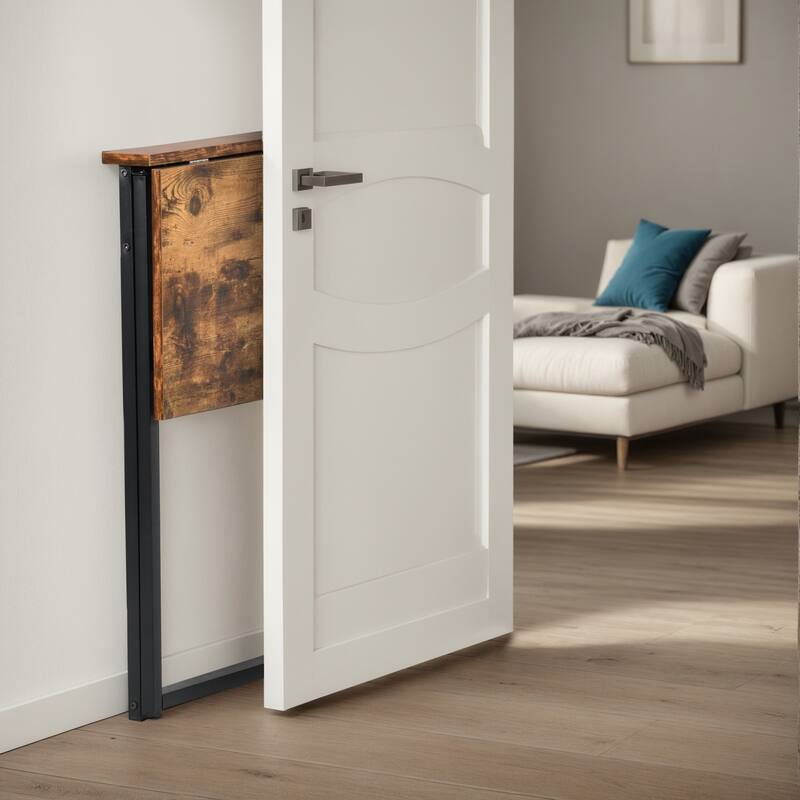 HomyLin Folding Desk Study Corner Writing PC Office Sofa Table