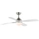 preview thumbnail 1 of 9, Maxim 88811 Bola 52" 4 Blade Indoor LED Ceiling Fan Satin Nickel