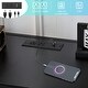 preview thumbnail 13 of 25, Twin Square Tube Raised Bed With Table Outlet LED Light Strip Iron Bed USA