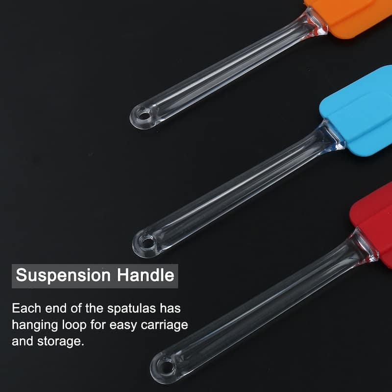 Flexible Silicone Spatula Set Heat Resistant Non Stick