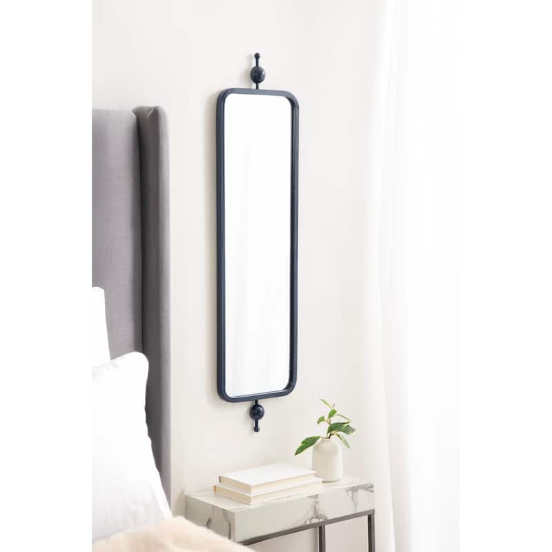 Kate and Laurel Kasota Slim Rectangle Mirror Metal
