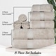 preview thumbnail 63 of 198, Egyptian Cotton 8 Piece Ultra Plush Solid Towel Set by Miranda Haus