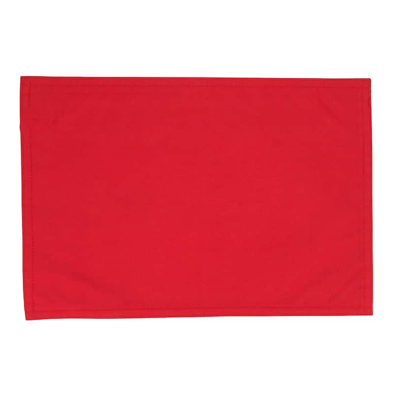 Christmas Placemats With Poinsettia Design (Set of 4)