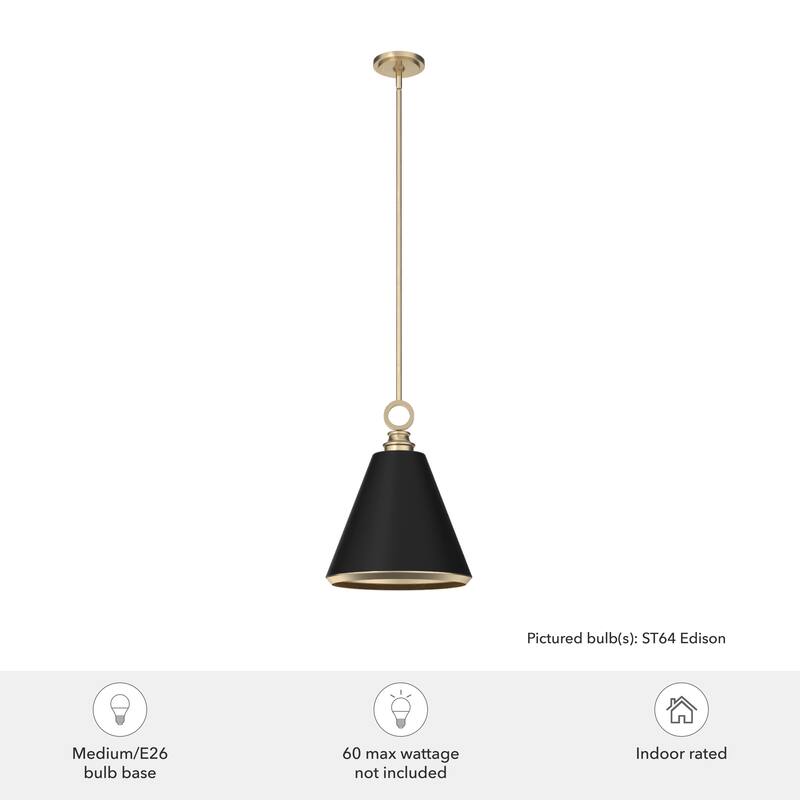 Hunter Klein Art-Deco Metal Pendant - Kitchen Island, Dining Room, Entry - Modern, Industrial