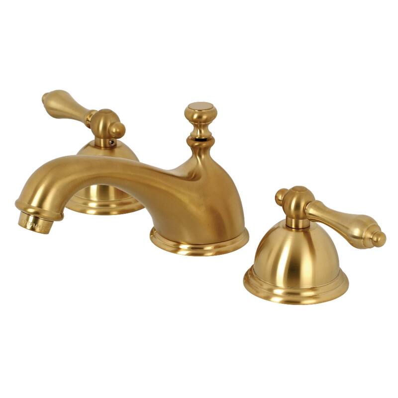 Kingston Brass Restoration 8 in. Widespread Bathroom Faucet - Brushed Brass