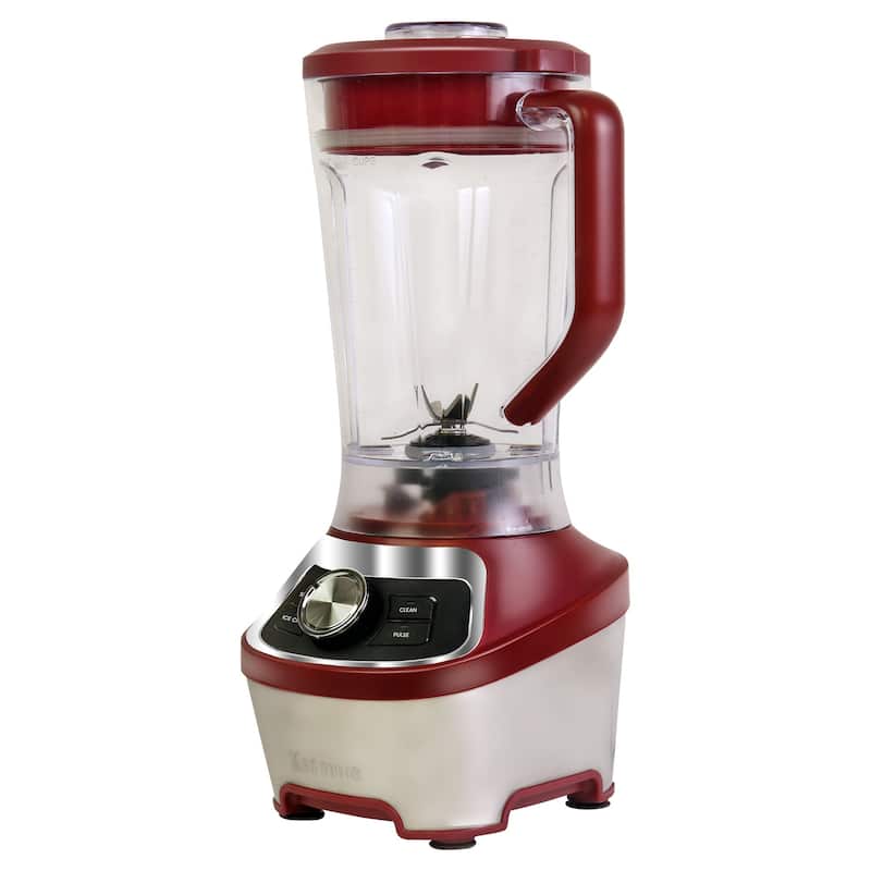 Kenmore 64 oz Stand Blender, 1200W, Smoothie, Ice Crush, Self-Clean Modes, Variable Speed, Red