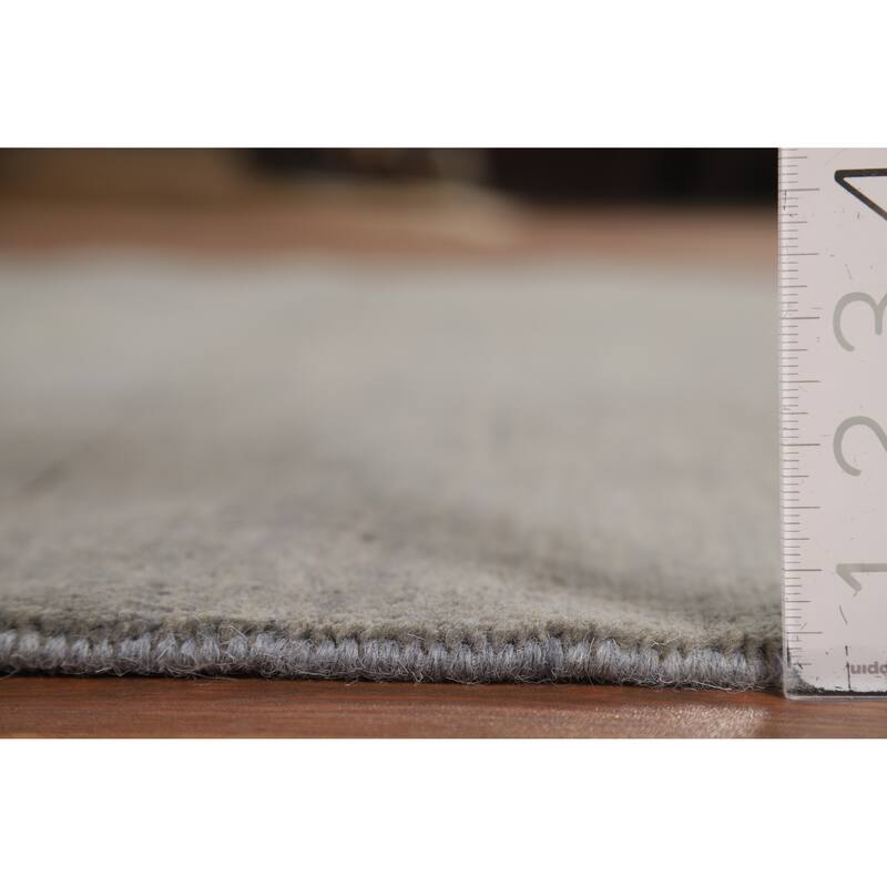 Modern Gabbeh Oriental Rug Hand-Knotted Wool Carpet - 5'1"x 6'6"