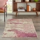 preview thumbnail 95 of 144, Nourison Modern Abstract Sublime Area Rug 3' x 5' - Ivory/Pink - Runner/Rectangle