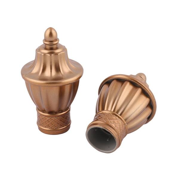 Shop Home Curtain Window Drapery Rod End Cap Protector Finial Gold