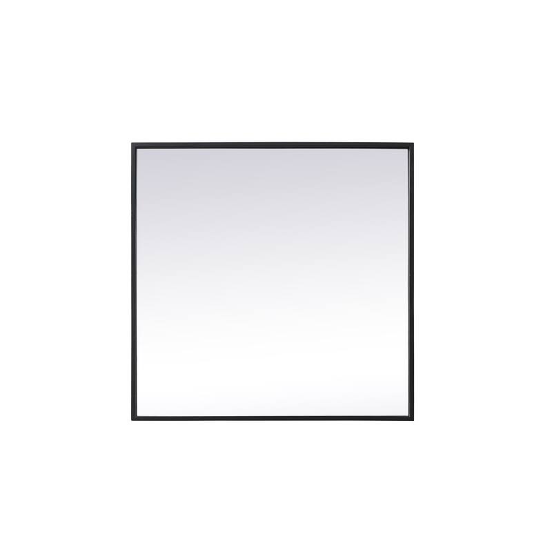 Elegant Lighting MR42424 Eternity 24" W x 24" H Transitional Square - Black