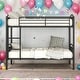 preview thumbnail 1 of 14, 2 In 1 Multifunction Twin Over Twin Metal Bunk Bed