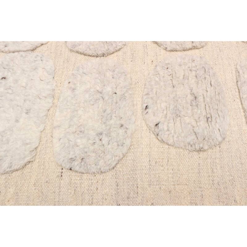 ECARPETGALLERY Hand-knotted Tangier Light Grey Wool Rug - 8'2 x 9'10