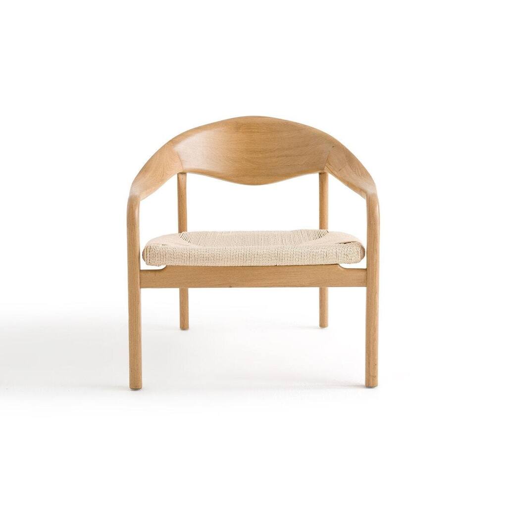 Madi Oak & Rope Low Armchair
