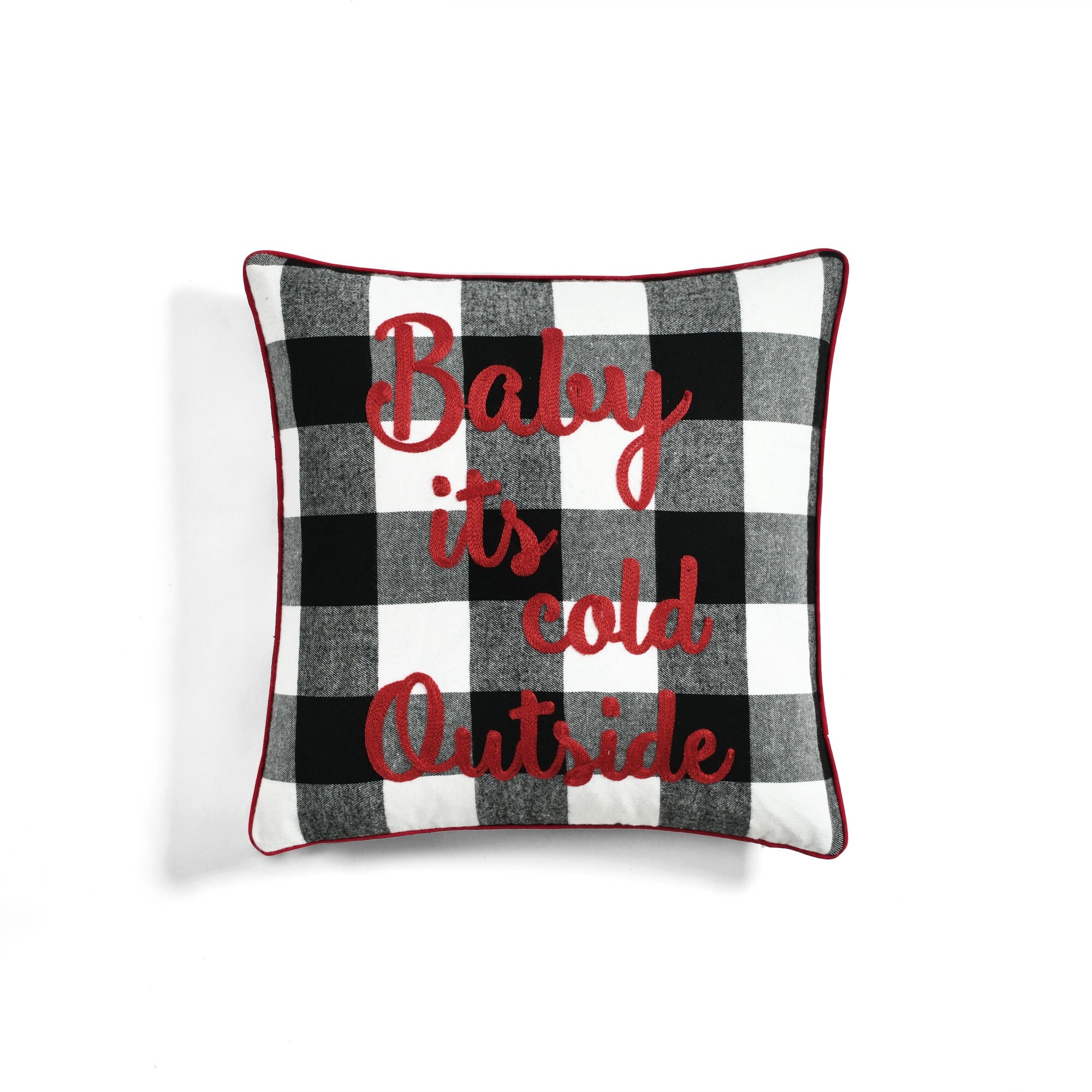 Shop Lush Decor Baby Its Cold Outside Decorative Throw Pillow Overstock 31760754