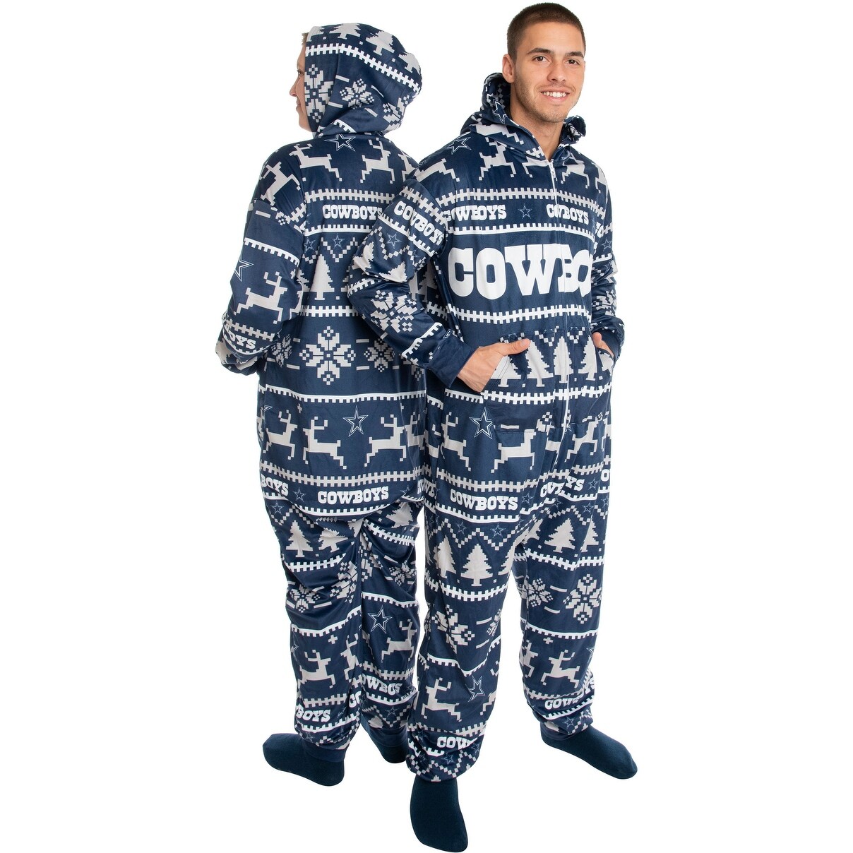 Shop Dallas Cowboys Unisex Wordmark Family Holiday Hooded One