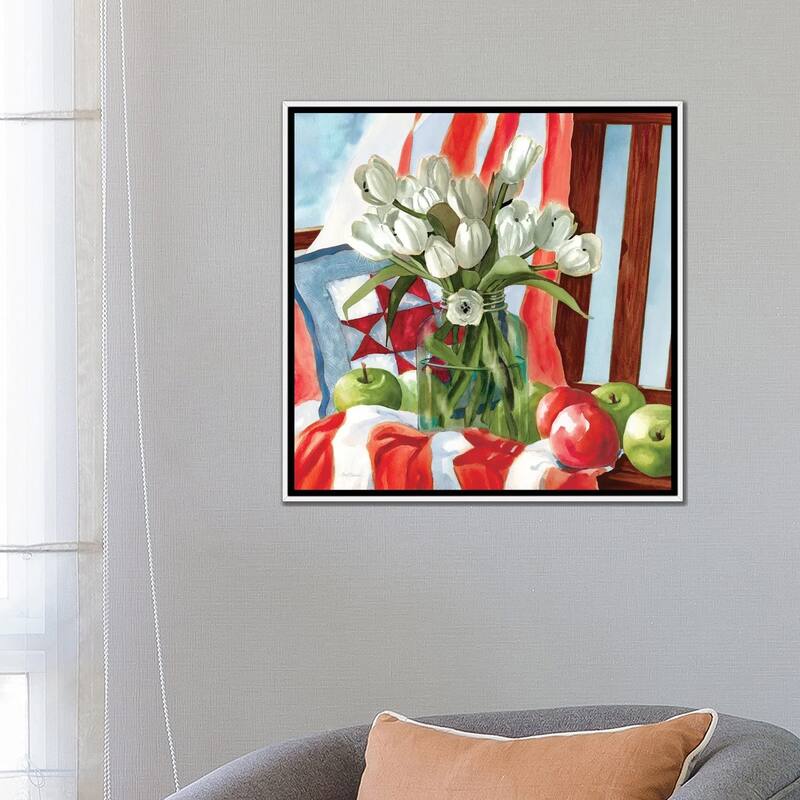 iCanvas "July Tulips" by Carol Robinson Framed Canvas Print