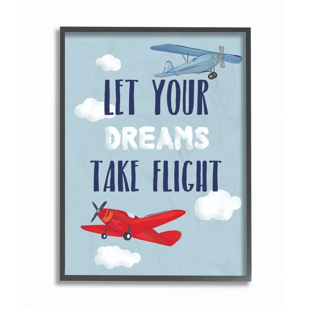 Stupell Let Your Dreams Take Flight Framed Wall Art