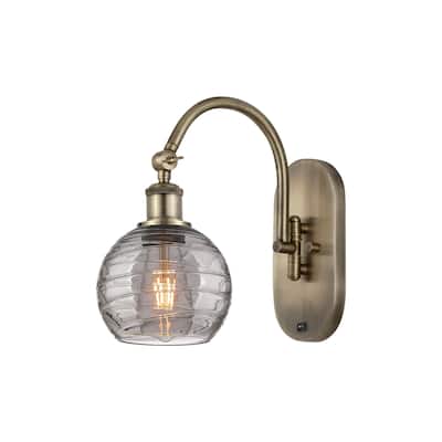 Innovations Lighting 518-1W 12 6 Athens Deco Swirl Sconce Athens Deco