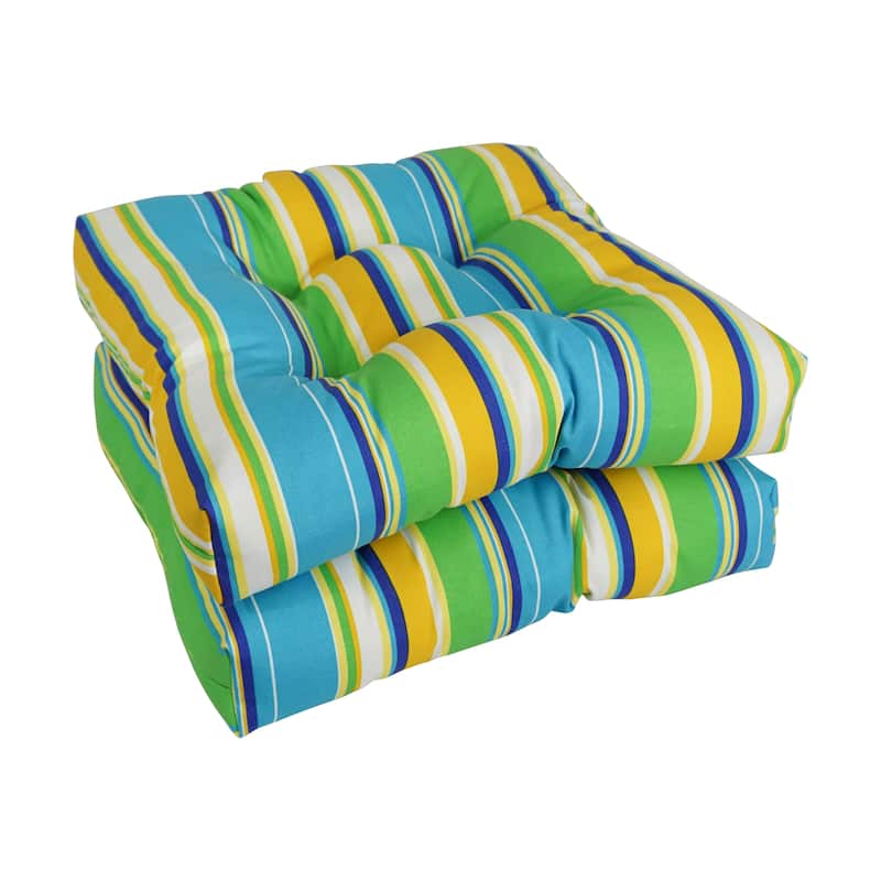 19-inch Square Indoor/Outdoor Chair Cushions (Set of 2) - 19" x 19"
