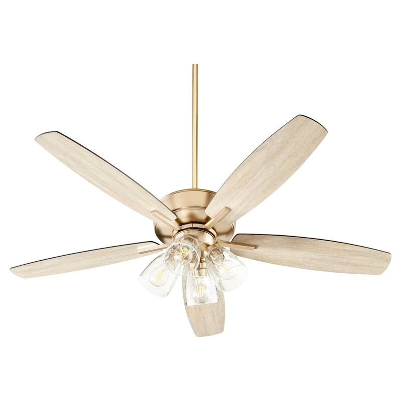 Quorum International Breeze 52" 5 Blade LED Ceiling Fan with Tapered