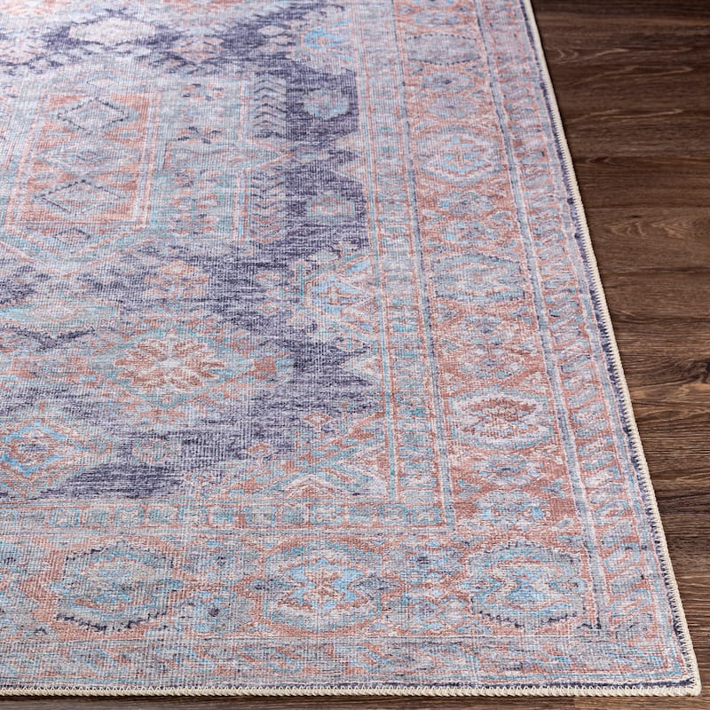Artistic Weavers Cesar Vintage Global Printed Machine Washable Area Rug