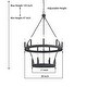preview thumbnail 6 of 29, Acroma 15-light Farmhouse Black Tiered Chandelier for Dining Room - 27.5 inches