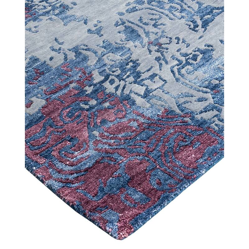 Modern One-of-a-Kind Hand-Knotted Area Rug - Gray, 9' 2" x 11' 10" - 9' 2" x 11' 10"