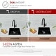 preview thumbnail 33 of 52, STYLISH 22 inch Composite Granite Dual Mount Kitchen Sink - 22" x 17.5" x 8.25"