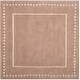 preview thumbnail 112 of 130, SAFAVIEH Handmade Bella Alverta Dotted Border Wool Rug 3' Square - Beige/Ivory - Square