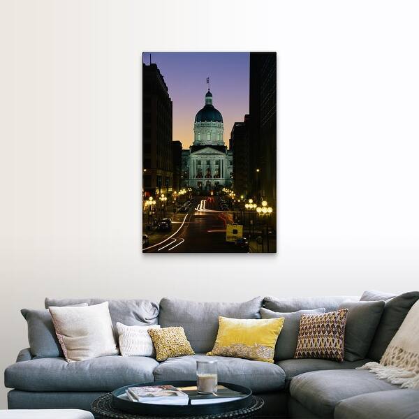 Shop Indiana State Capitol Building Indianapolis In Canvas Wall Art Overstock 16856148