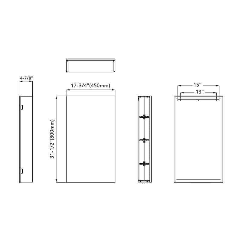 Hemingway Medicine Cabinet - White