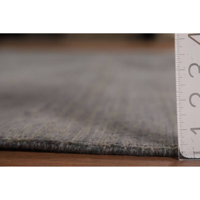 Modern Gray Gabbeh Oriental Area Rug Handmade Living Room Wool Carpet - 6'8" x 9'7"
