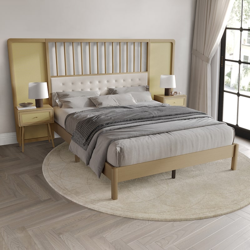 CraftPorch Sophisticated Wall Bed with 2 Nightstand