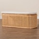 preview thumbnail 11 of 10, Ishana Bohemian Natural Rattan Storage Bench