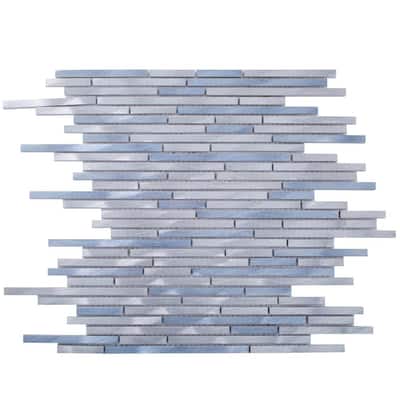 Mason Sleek 1x3 Brick Metal Linear Mosaic Tile - Wall, Backsplash