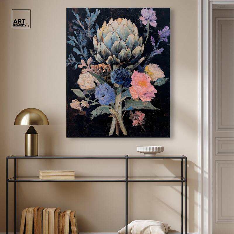 Moody Artichoke I Canvas by Art Remedy, Gallery Wrapped