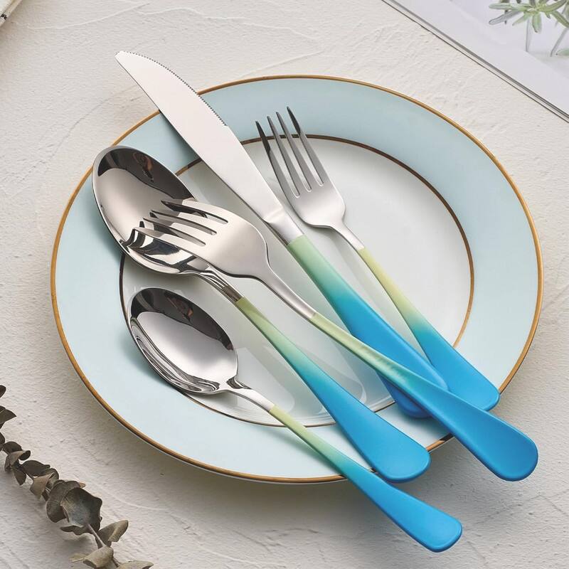 20 Piece 18/0 Stainless Steel Flatware Cutlery Set Service for 4,Mirror Finish