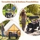 preview thumbnail 14 of 18, Costway Foldable Wagon Stroller for 2 Kids, Double Seater Toddler - See Details